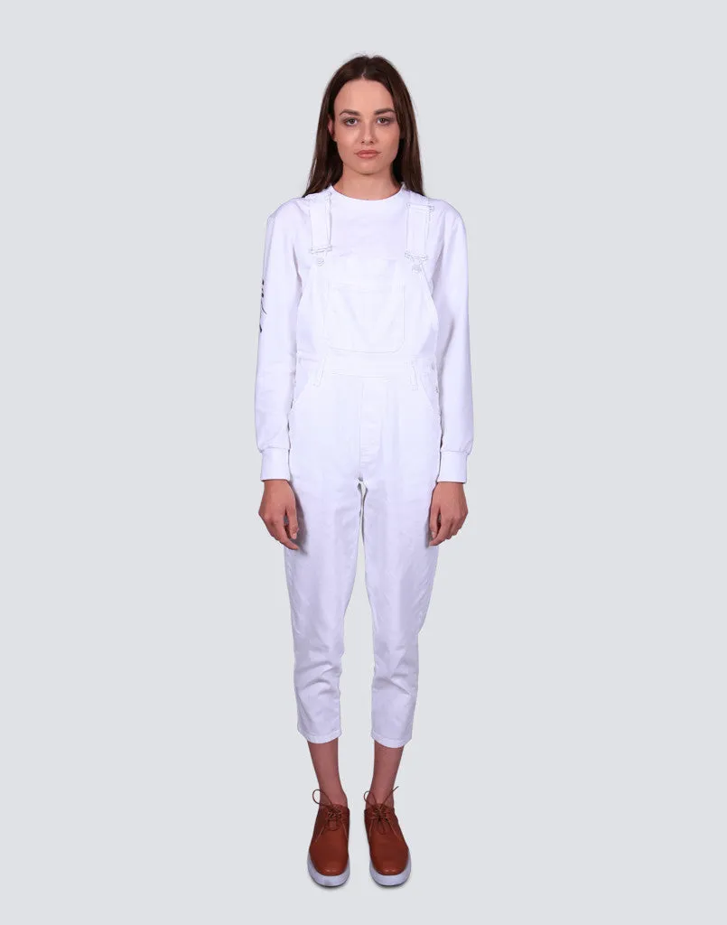 All Over It Dungarees - White