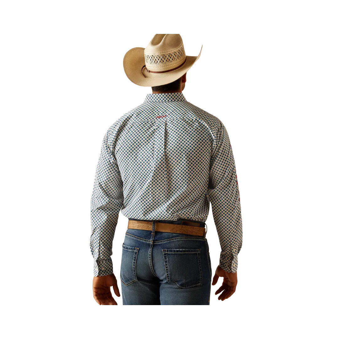 Ariat Men's Team Lochlan Fitted White Shirt