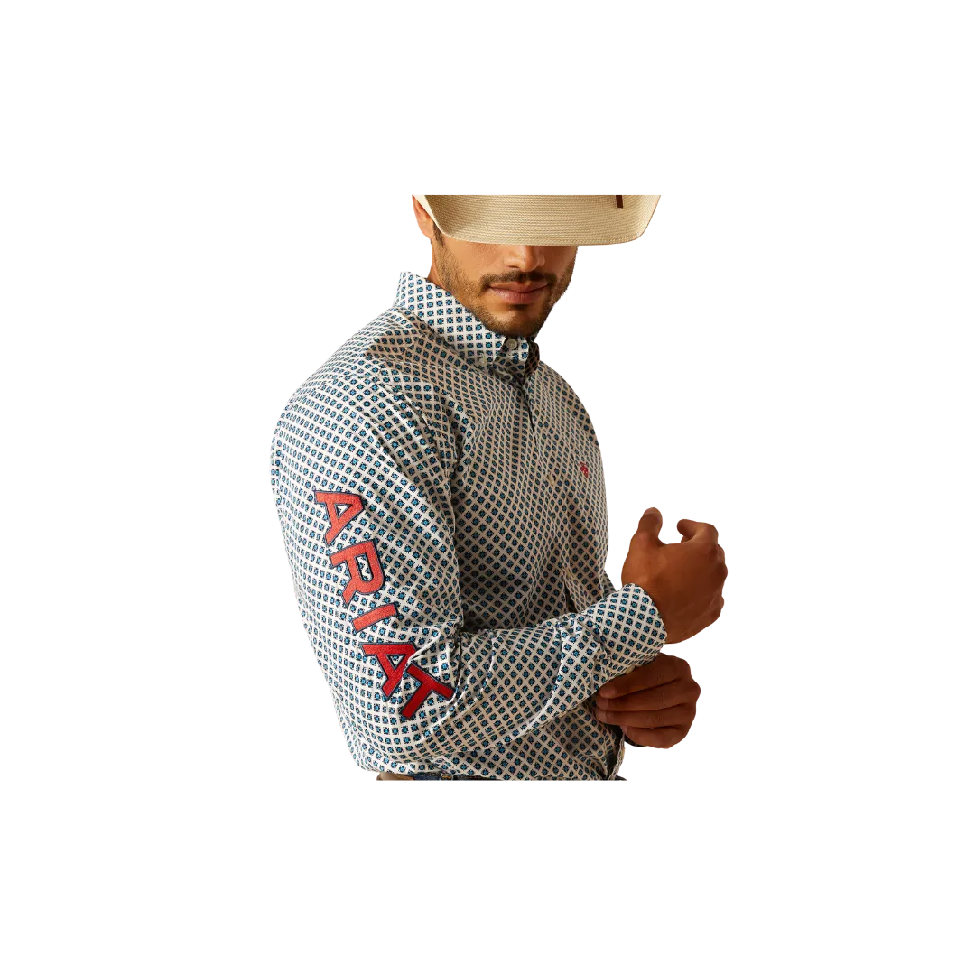 Ariat Men's Team Lochlan Fitted White Shirt