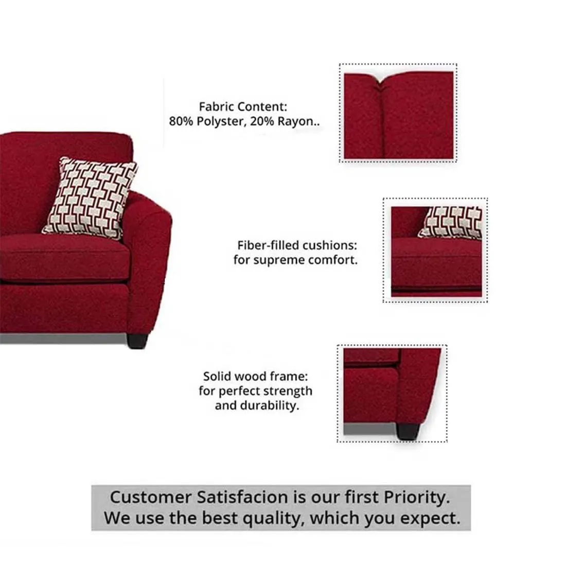 Holden 1 Seater Sofa for Living Room