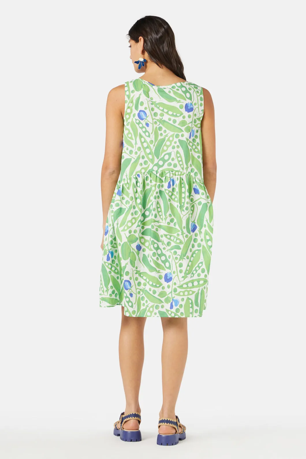 Peas Everywhere Tulip Dress