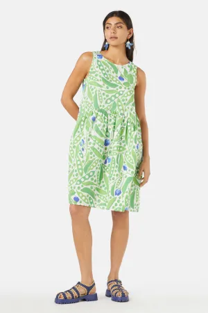 Peas Everywhere Tulip Dress