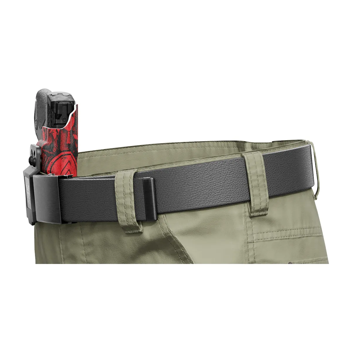 Red Spartan Camo Custom Printed Holster - IWB Kydex Holster