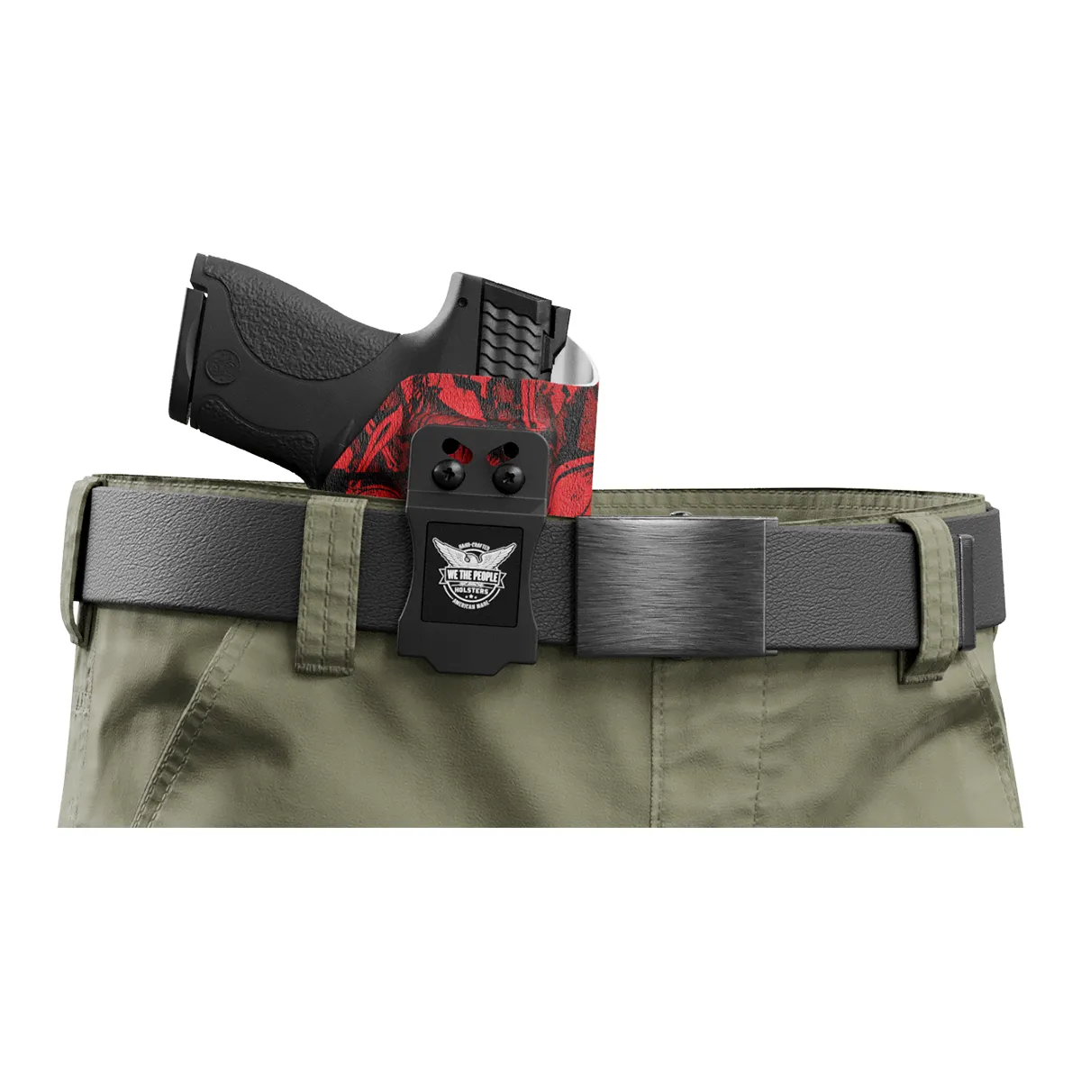 Red Spartan Camo Custom Printed Holster - IWB Kydex Holster
